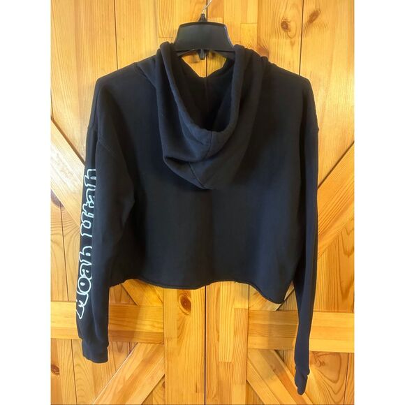 Lane Seven Women’s Cropped Black Moab Graphic Hoodie Size Small (5657) - Picture 5 of 5